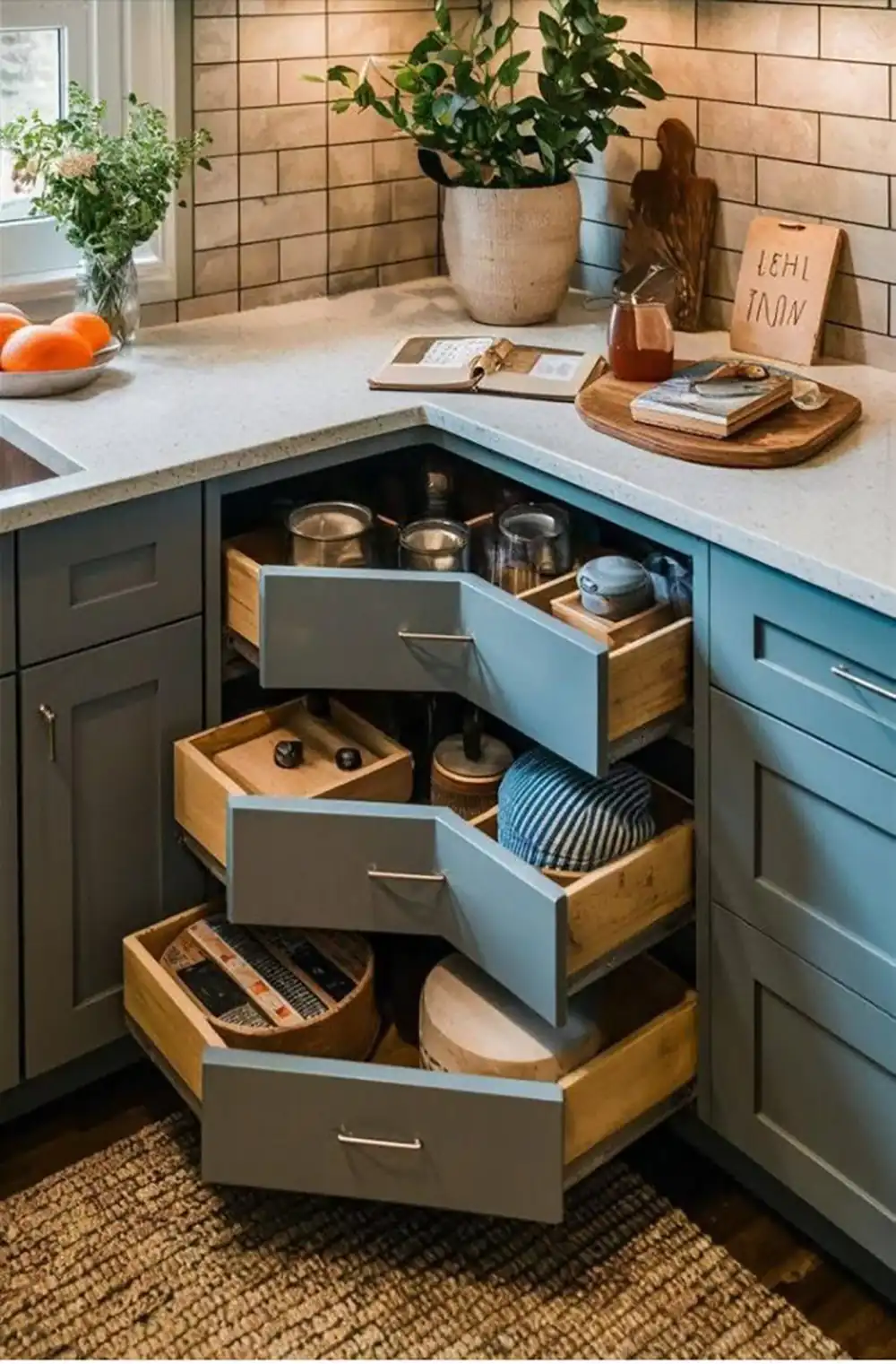 چیدمان کابینت آشپزخانه شیک