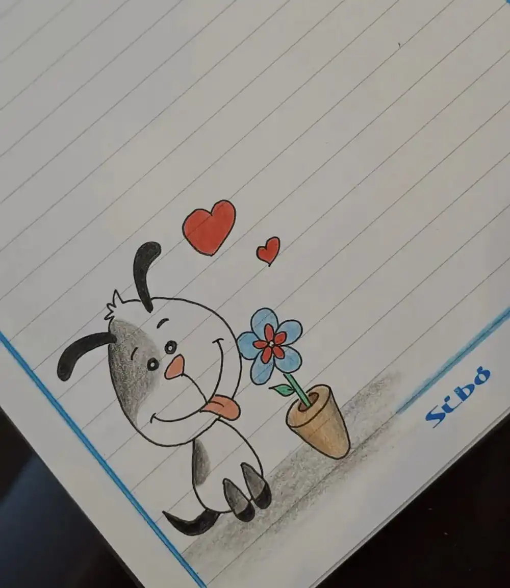 نقاشی حیوانات برای دفتر مشق