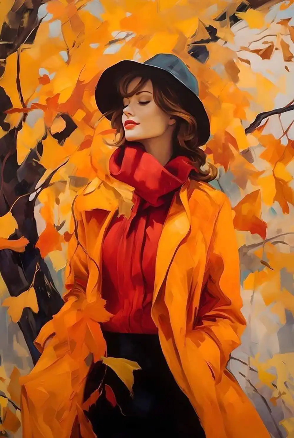 عکس پاییزی دخترانه برای پروفایل