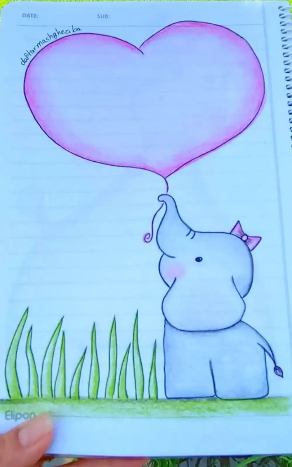 دفتر مشق دخترانه