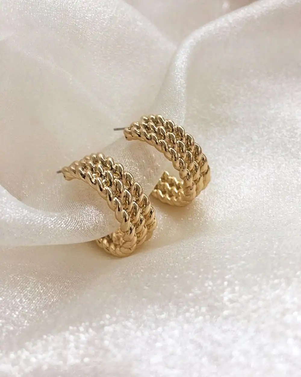 گوشواره حلقه ای طلا