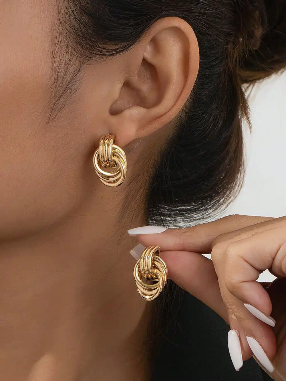 گوشواره حلقه ای طلا