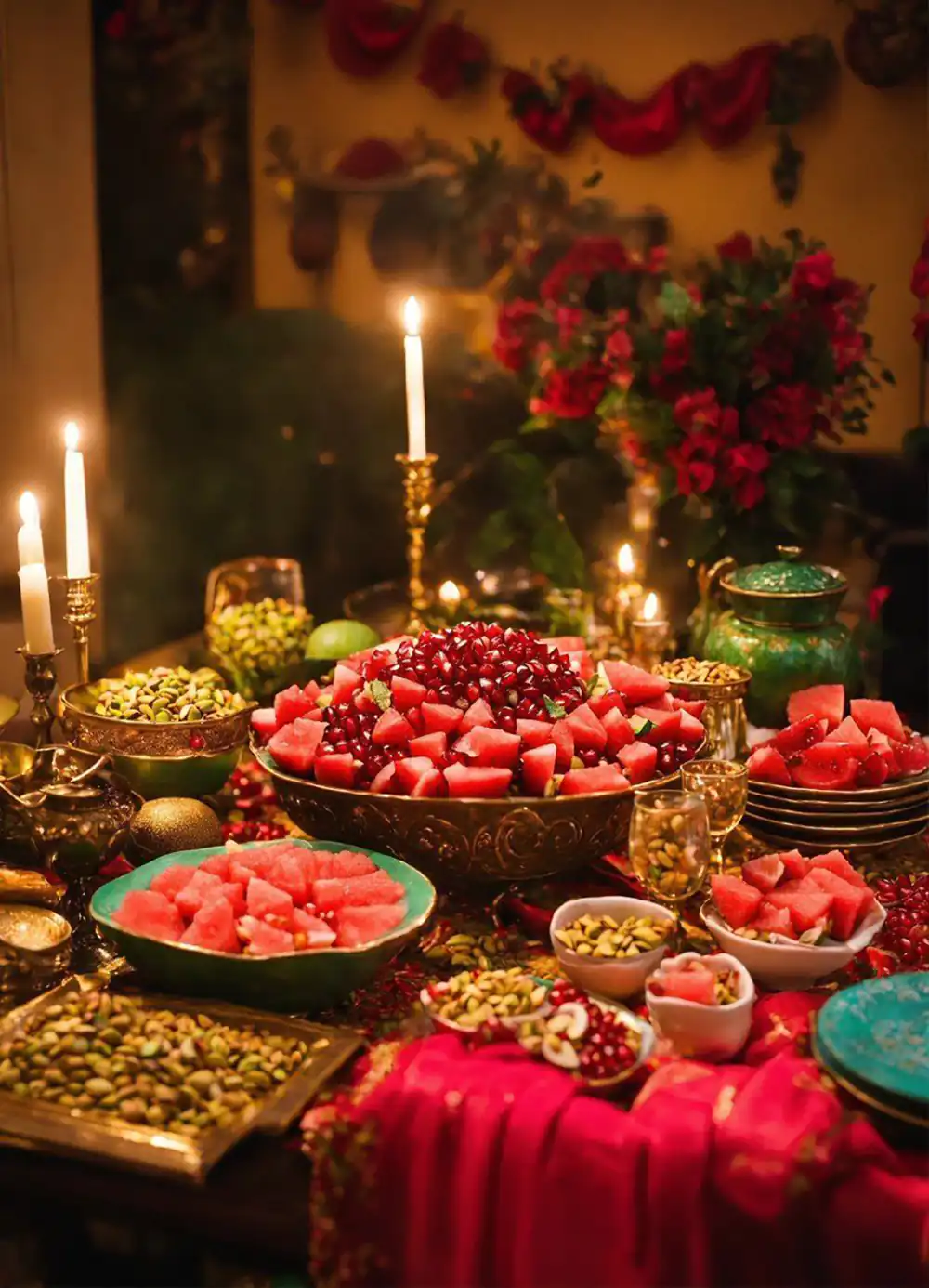 دیزاین میز یلدا عروس