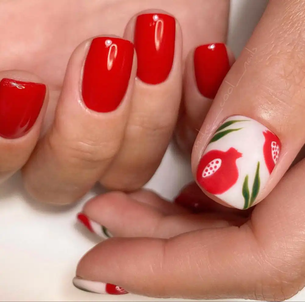 ایده ناخن برای شب یلدا