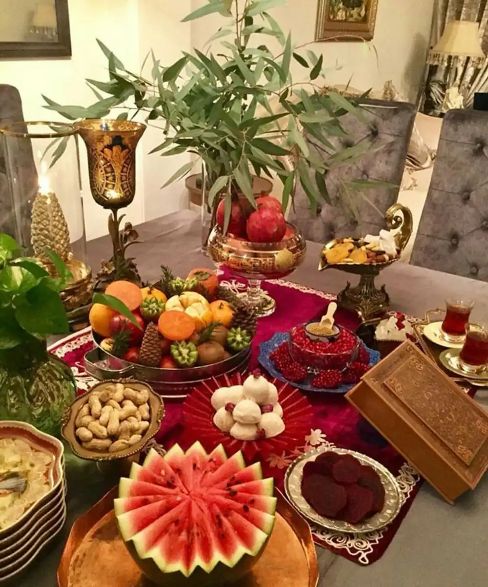 سفره آرایی یلدا