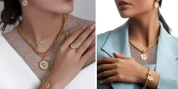 مدل طلا ست عروس با راهنمای کامل انتخاب زیباترین سرویس طلا عروسهای ۱۴۰۵